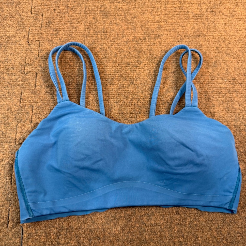 Lululemon Like a Cloud Bra Light Support Blue Strappy Yoga Sports Bra B/C Cup